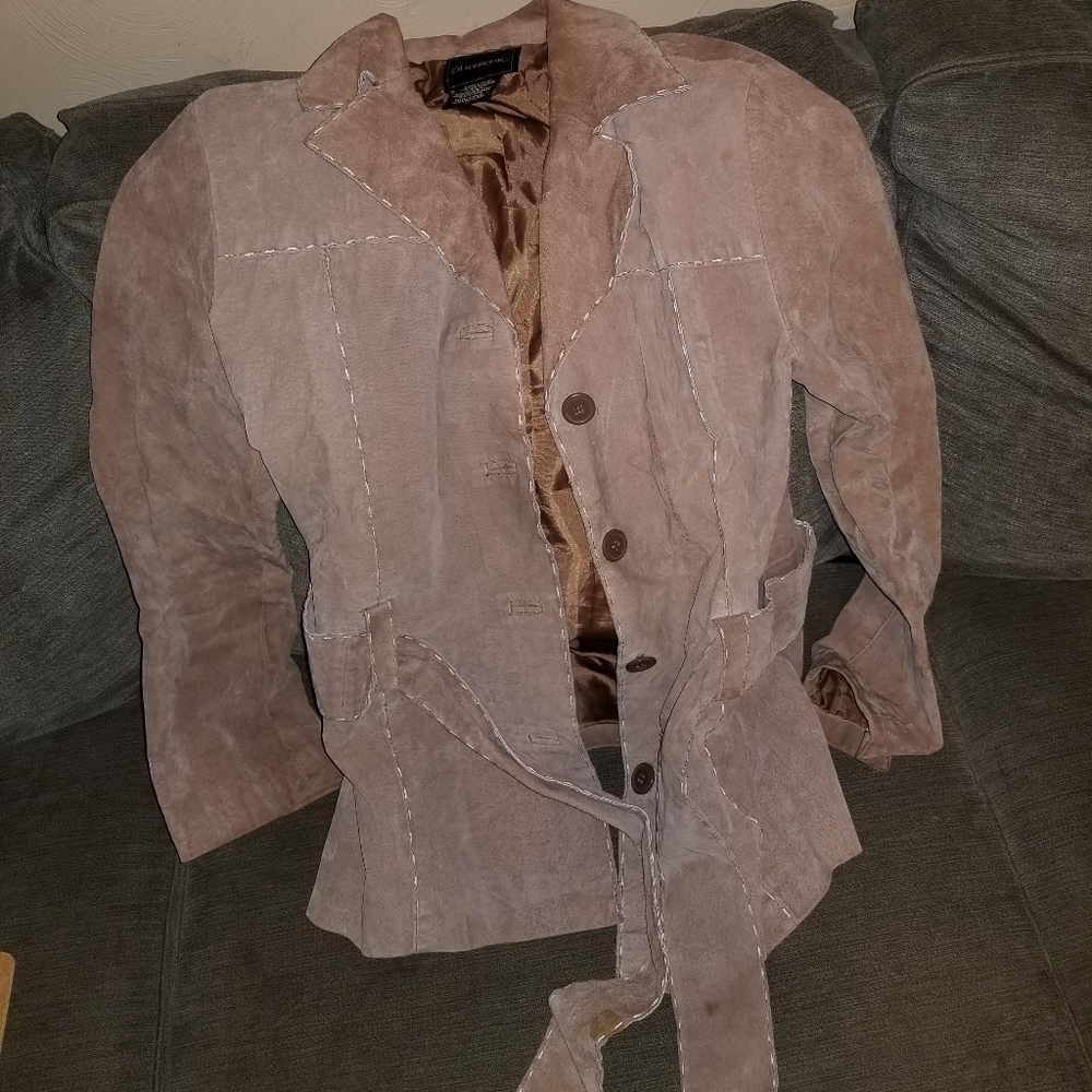 Outbrook suede leather jacket